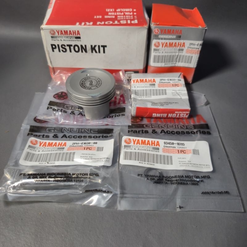 PISTON KIT SEHER ( 2PH ) MIO M3 S Z SOUL GT 125 XRIDE 125 FINO FI OVER SIZE STD - 25 - 50 - 75 - 100