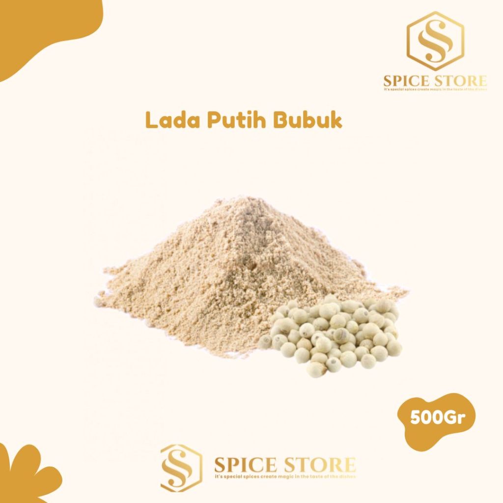 

Spice Store - Bumbu Dapur Bubuk Lada Putih (500Gr)