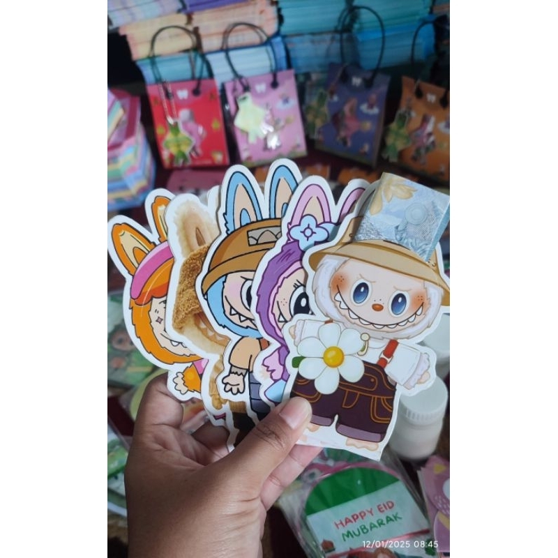 

5 pcs amplop 3D labubu premium