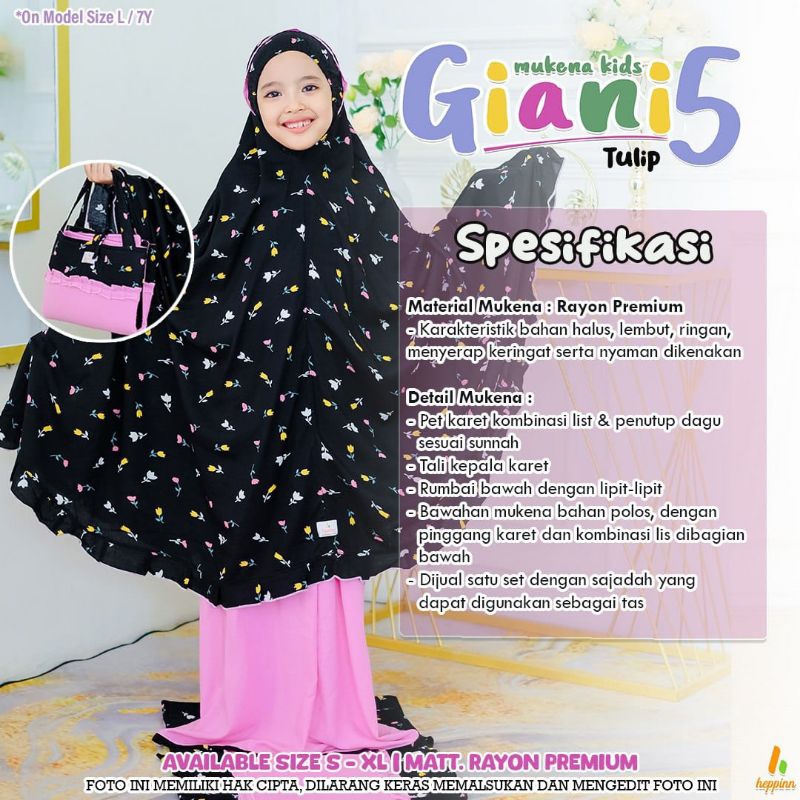 MUKENA KIDS GIANI5/MUKENA RAYON ANAK
