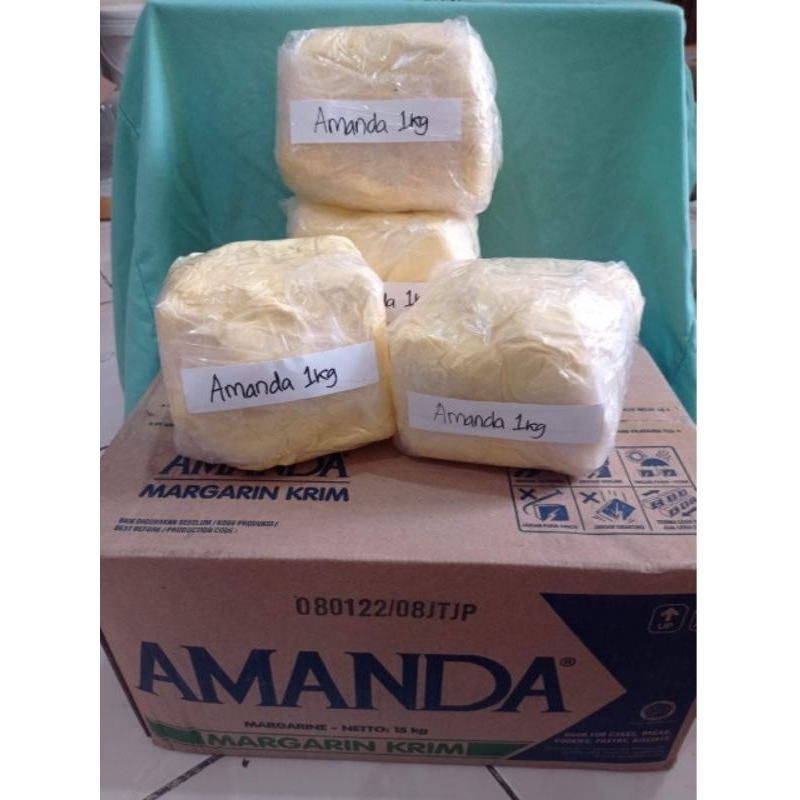 

Termurah Margarin/mentega repack merk amanda, blueband 250-500gr