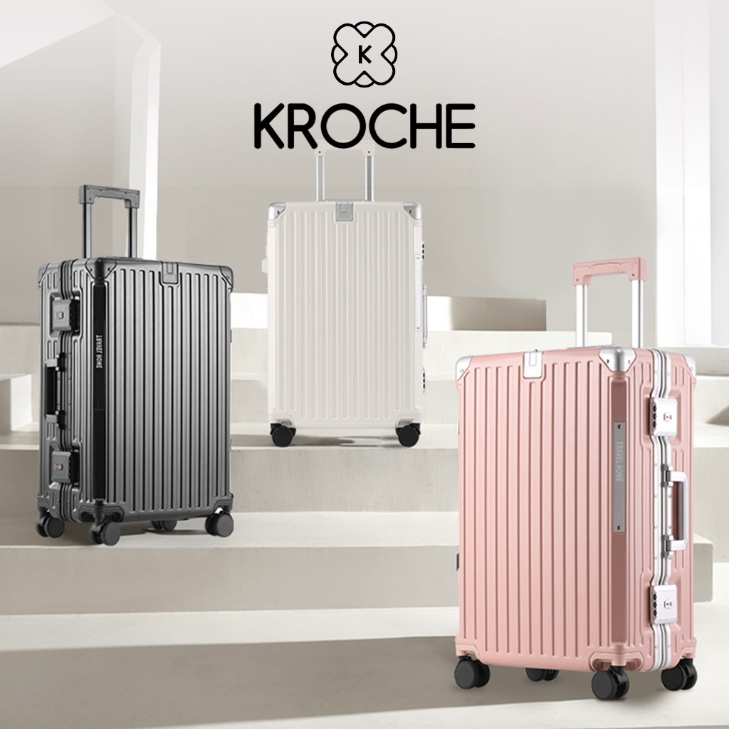 Kroche - Koper Kabin 20 Inch Koper Fiber ABS With TSA Lock