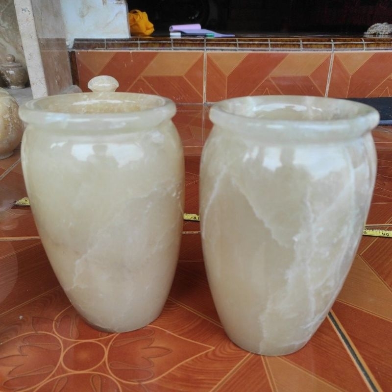 vas bunga air vas anggrek onyx onix