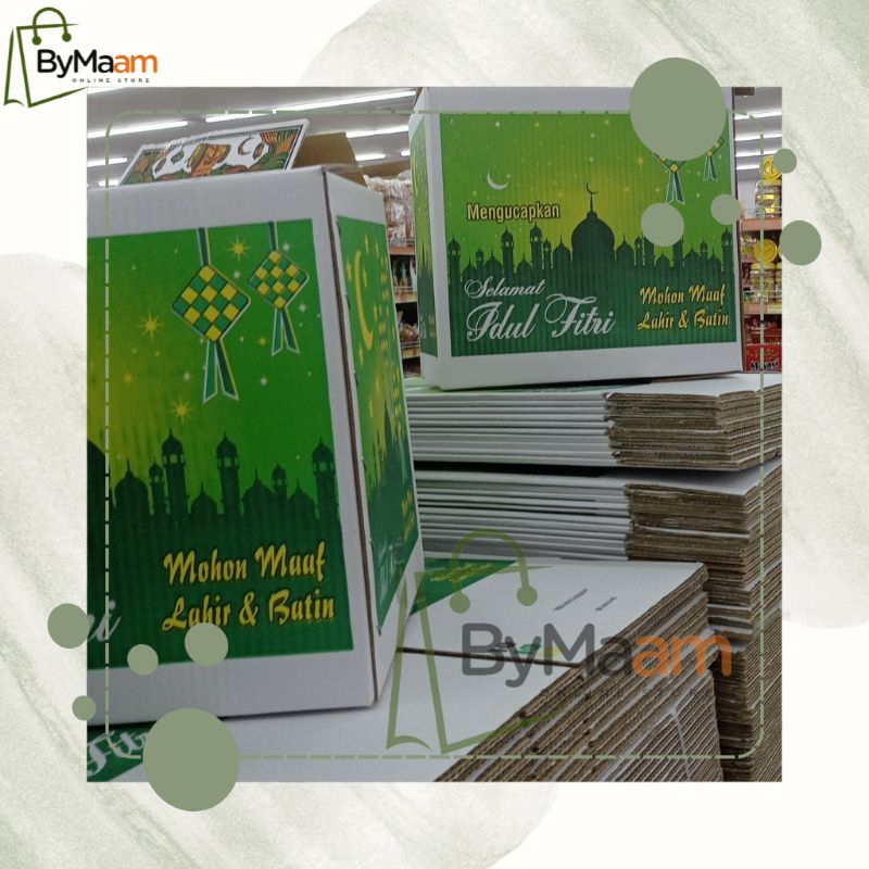 

Kardus Parcel Motif Idul Fitri | Kerdus Kemasan Box Parcel Hampers Besar Jumbo Sedang Kecil Eid Mubarak