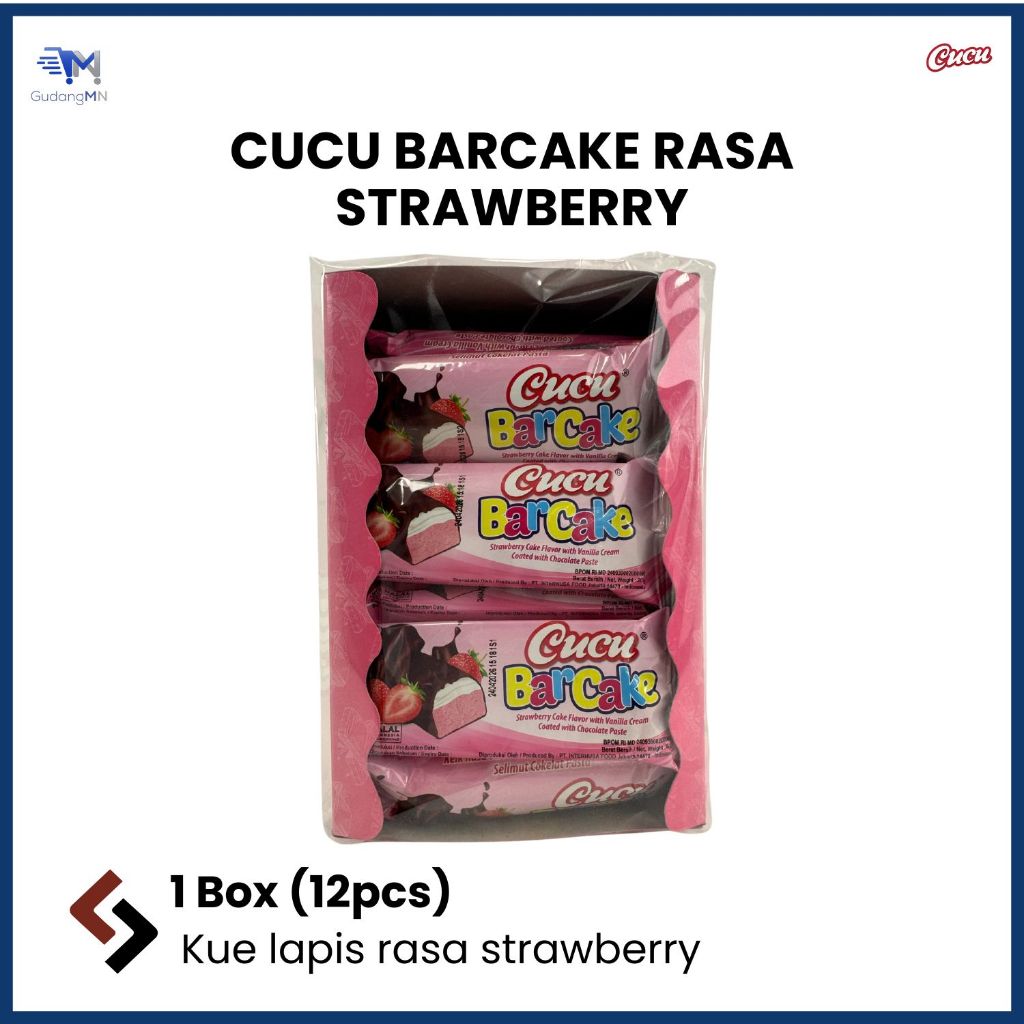 

CUCU BARCAKE RASA STRAWBERRY (1 BOX)