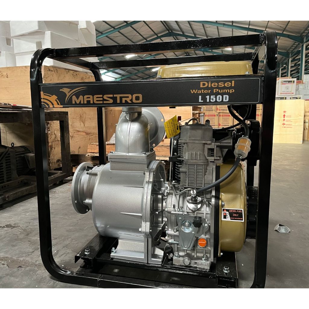 Maestro Mesin Pompa Air Sawah Irigasi Diesel Solar Alkon 6 Inch Electric Starter Waterpump L150D Wat