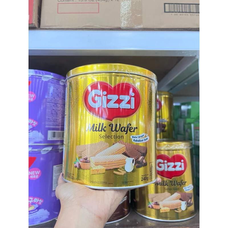 

(BELI 2 GRATIS 1) Gizzi Milk Wafer Selection 240g