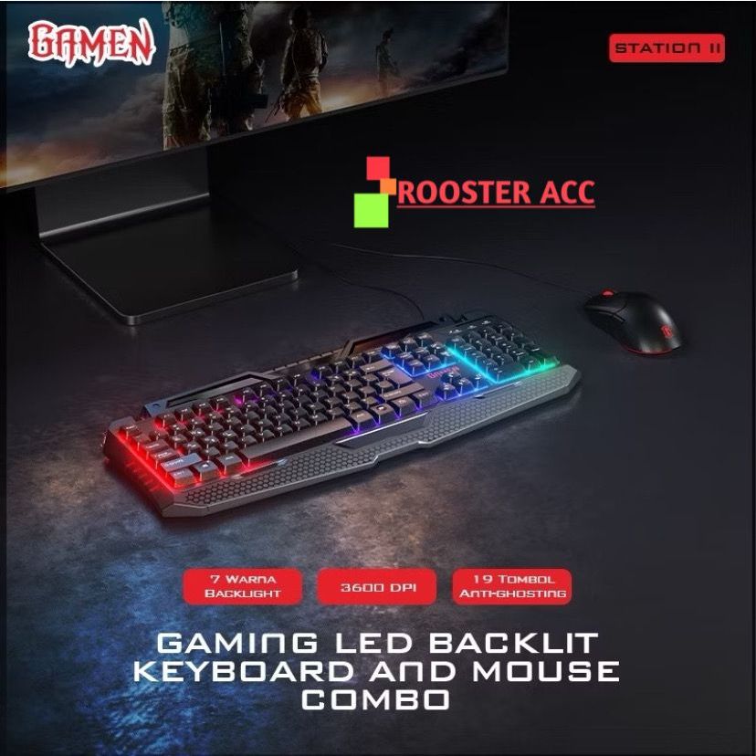 KEYBOARD GAMING GAMEN COMBO STATION II