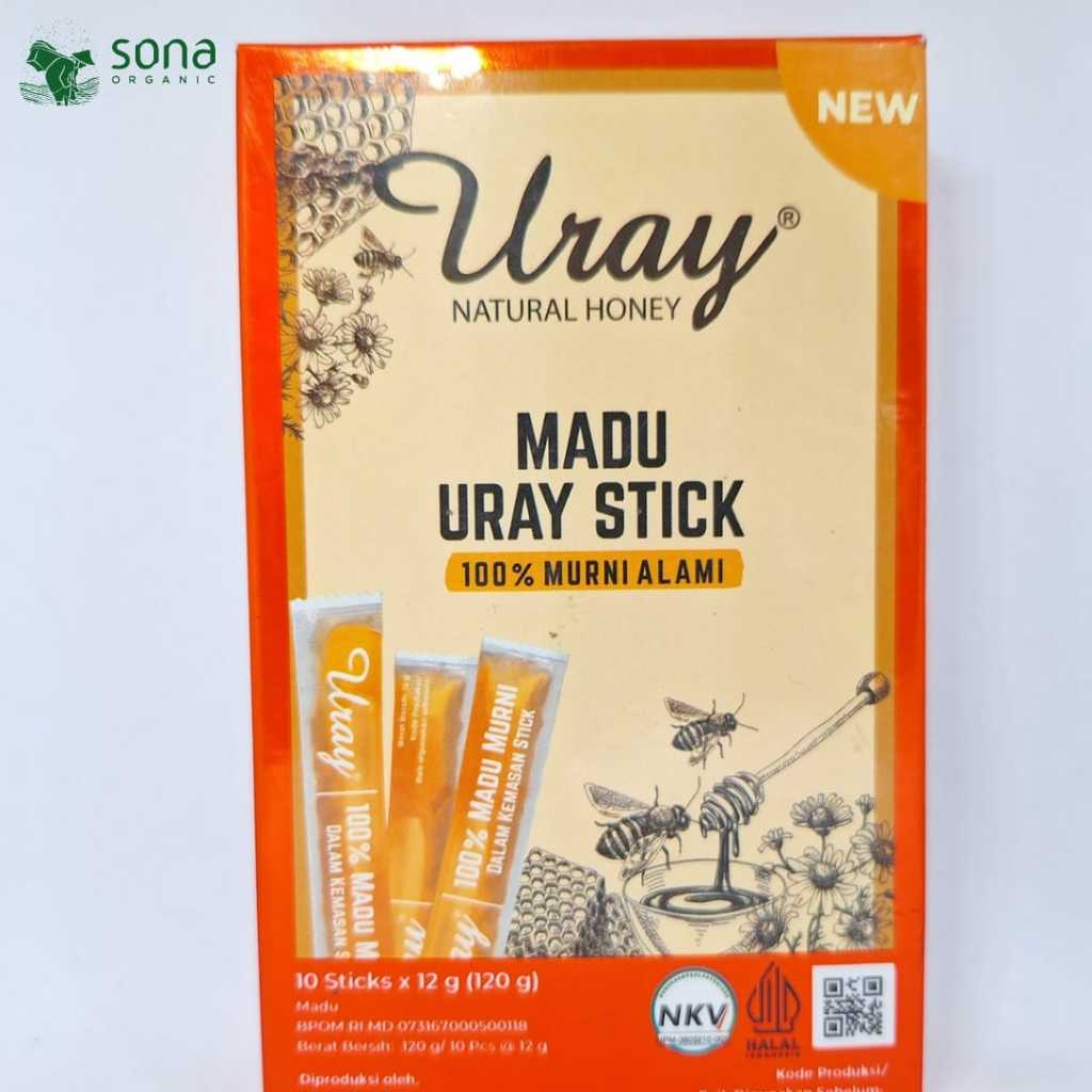 

Madu Uray Stick 120g - 10 sticks x12g - Madu Murni- Uray