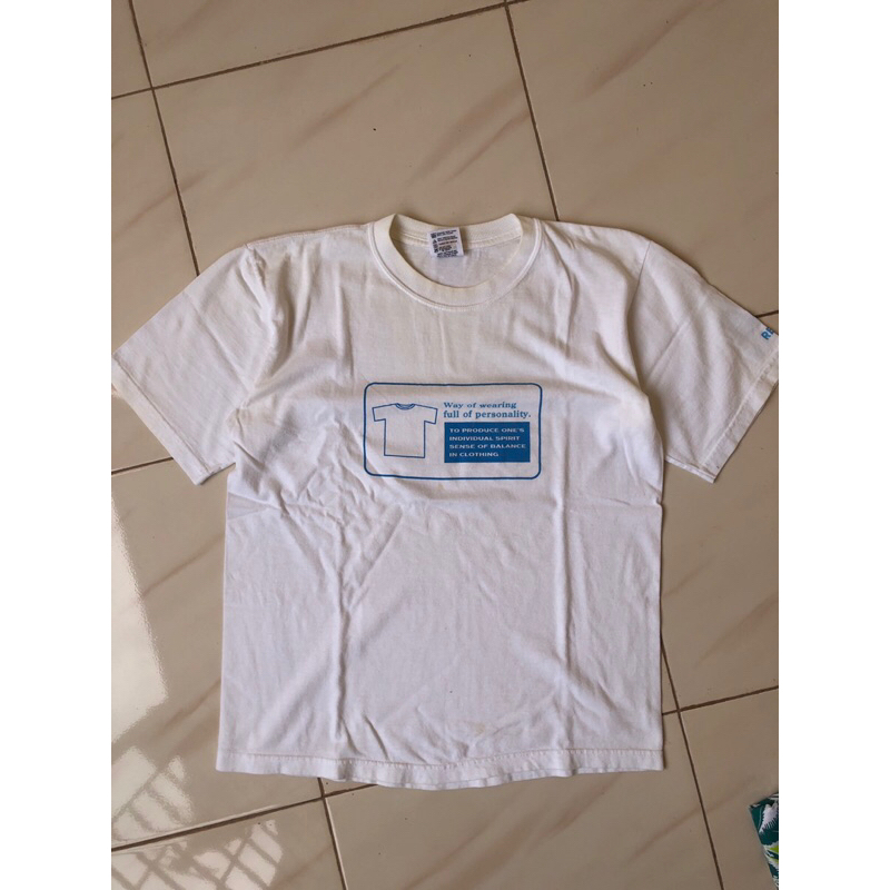 kaos putih tag bg anvil