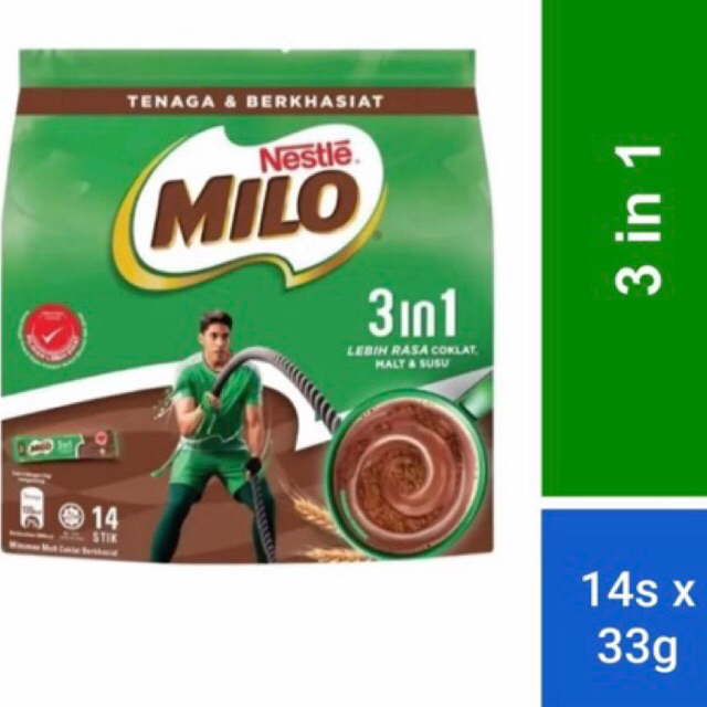 

Milo 3in1 original Malaysia stik exp 11.2025