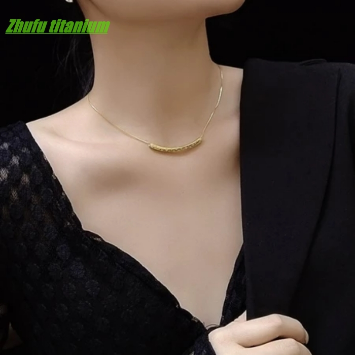 [ Terbaru ] Kalung Titanium Wanita Korea / Kalung Titanium Rose Gold Wanita / Kalung Wanita Titanium
