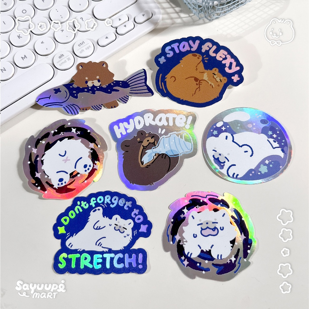 

[PREORDER] Die Cut UV Stickers - Holographic