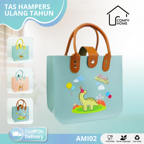 

Tas Hampers Ulang Tahun | Goodie Bag Ulang tahun | Tas Kulit Souvenir Hadiah Ultah Anak AMI02