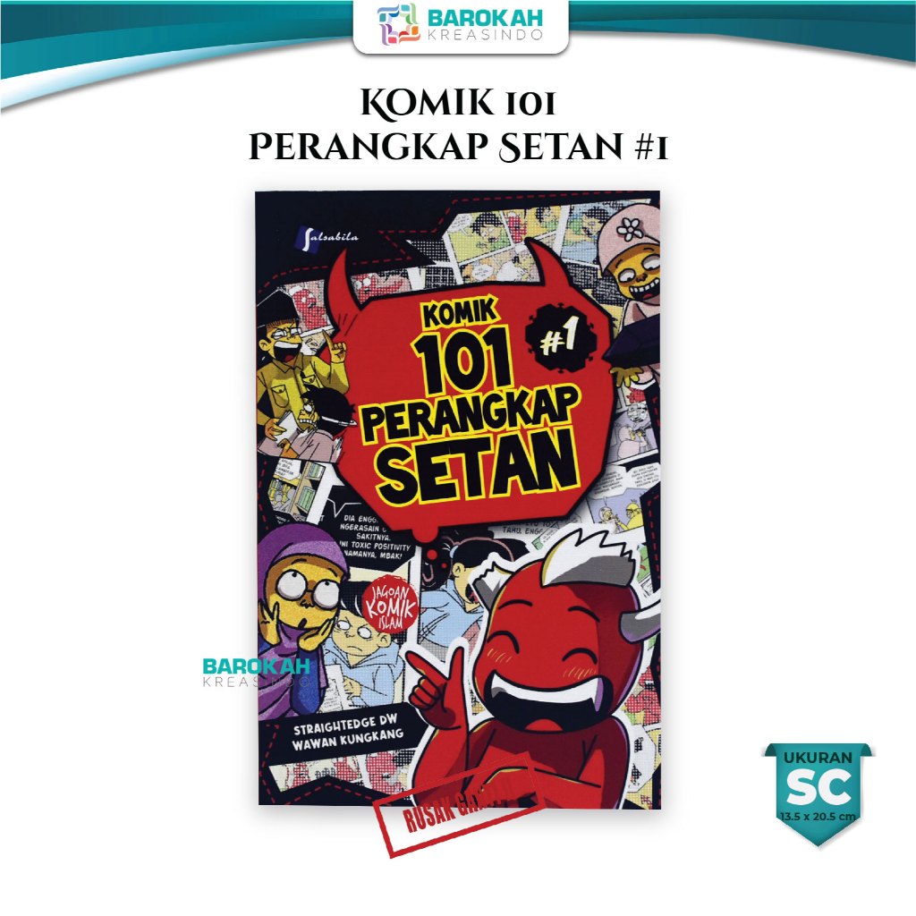 Komik 101 Perangkap Setan Komik Islami, Komik Bergambar, Buku Komik Islami Anak, Buku Komik Islami, 