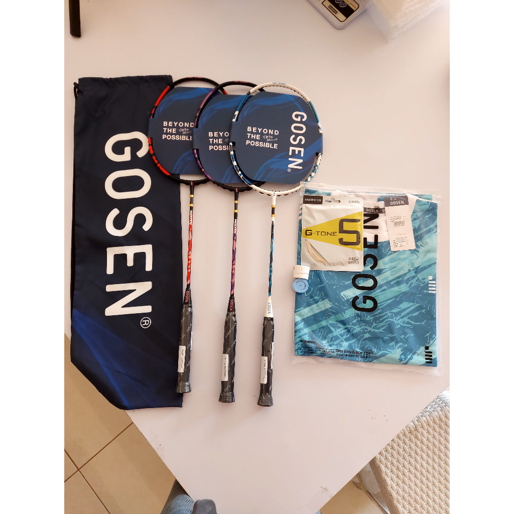 Raket Badminton Gosen Roots Xuan Feng  30lbs Paket Komplit