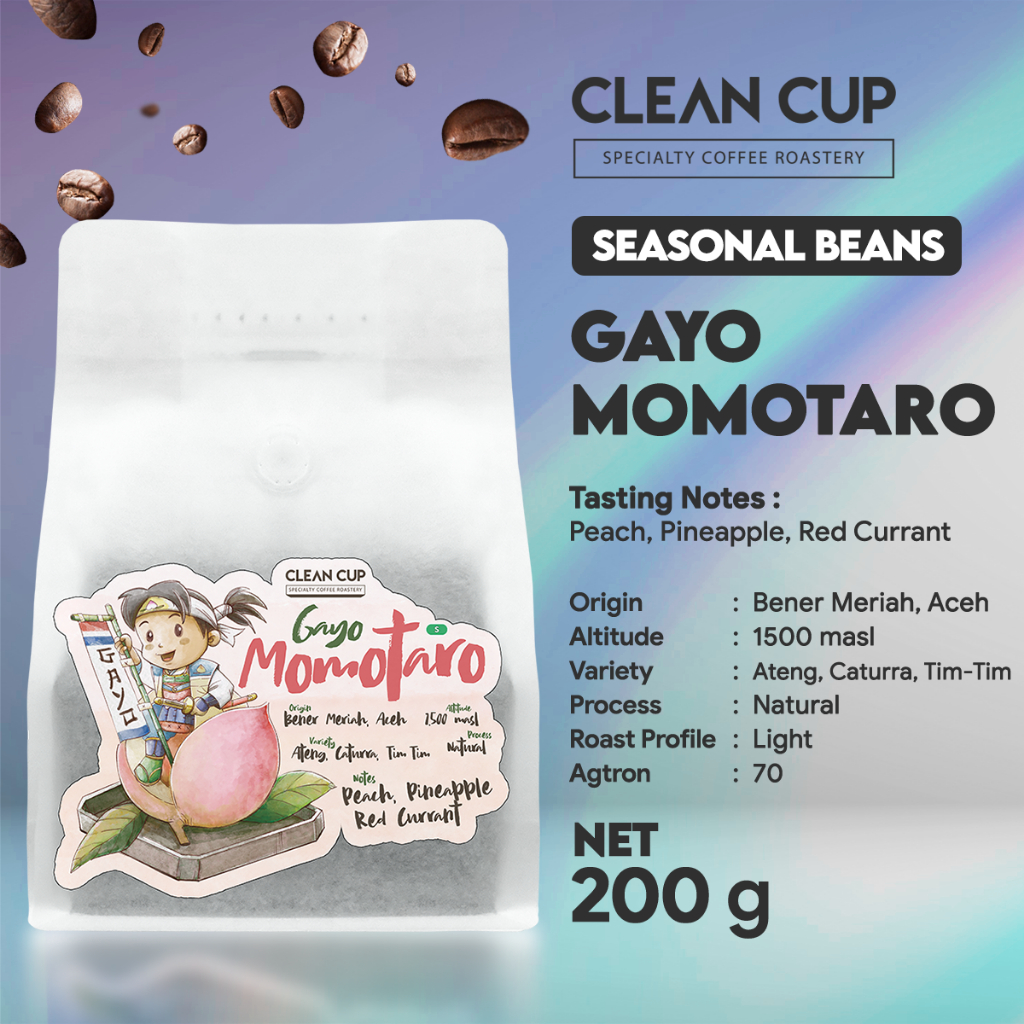 

Kopi Clean Cup Gayo Momotaro Natural Whole Bean