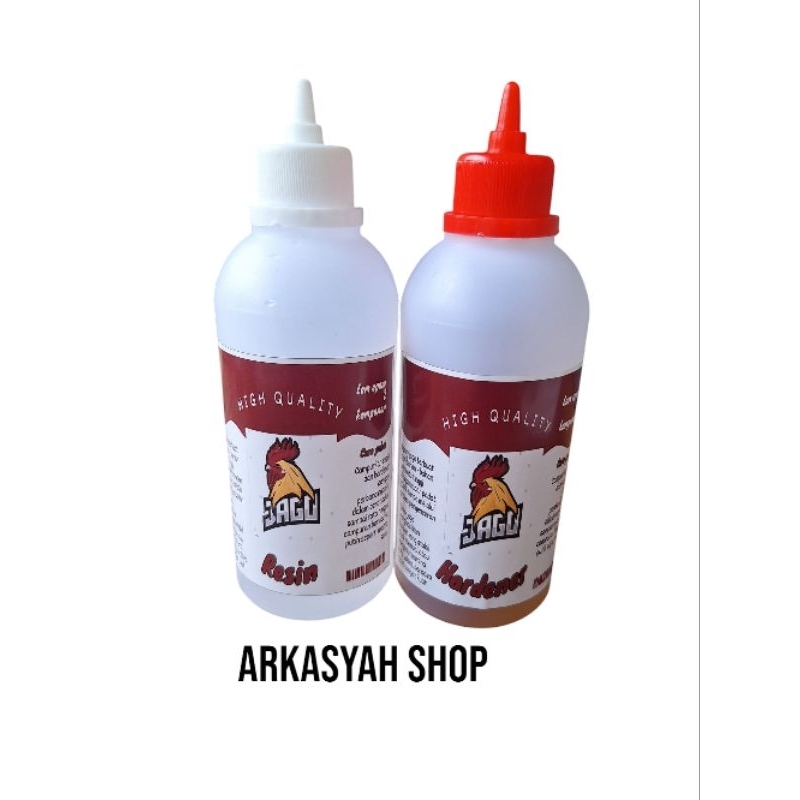 LEM KAYU SUPER KUATT JAGO EPOXY HARDENER RESINN 1/2KG (LEM KAYU LEM 2 KOMPONEN LEM SUPER KUAT)