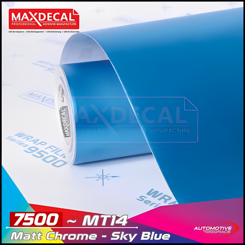 Skotlet Sky Blue Matt Chrome Doff Premium [50CM}