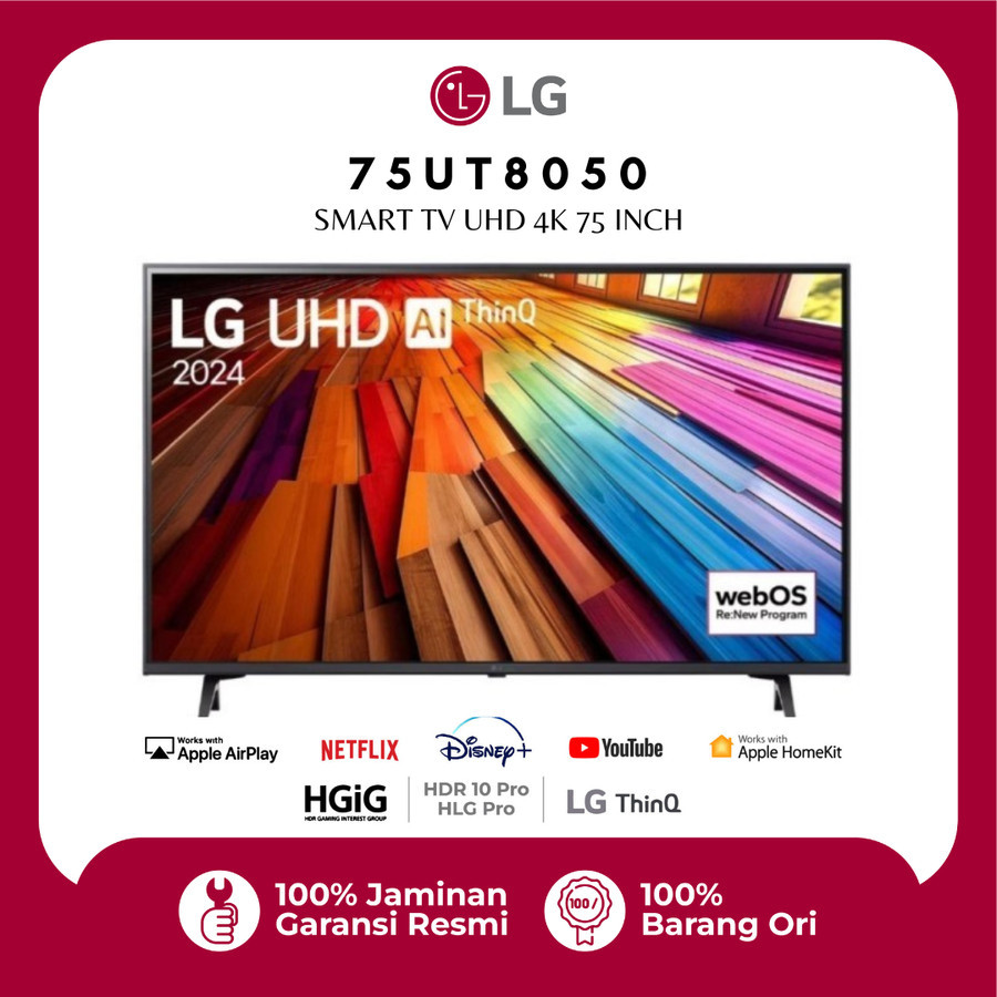 MONITOR LG Smart TV UHD 4K 75 Inch 75UT8050