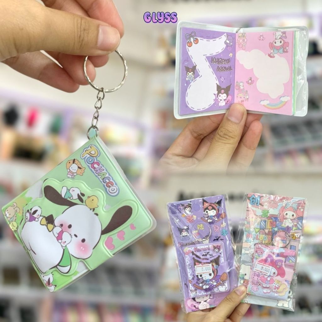 

GLYSS Notebook Mini /Gantungan Kunci Notes Mini / Ganci Notes Sanrio