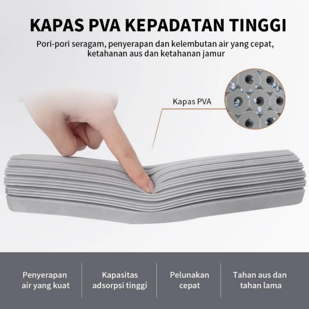 My_Genz Goodbaby - Alat Pel Lantai Spons Tarik Alat Pembersih Spons Pel Lantai - Pel Tarik