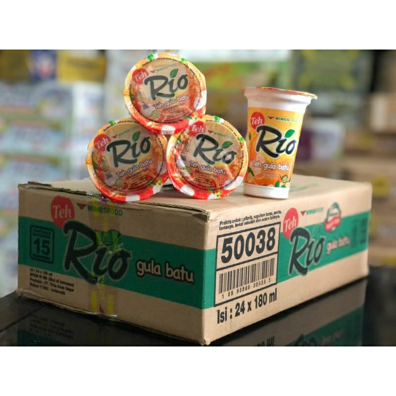 

Teh Rio Gula Batu Isi 24 X 180ml Cup