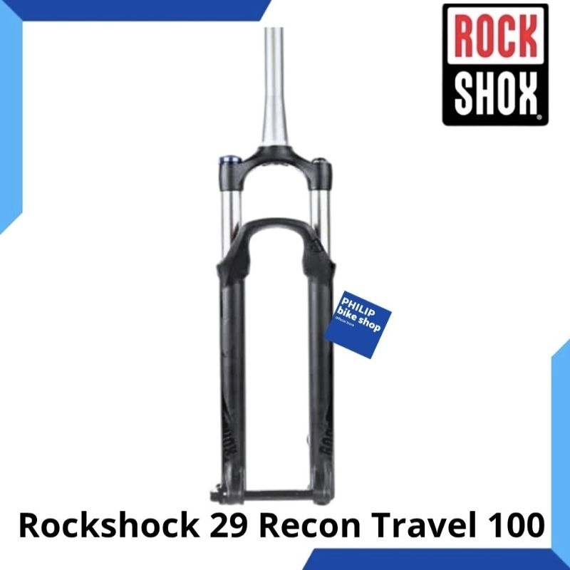 Fork Rockshox Recon Silver Travel RL 29 Solo Air Boost TA 12 X 110 Travel 100