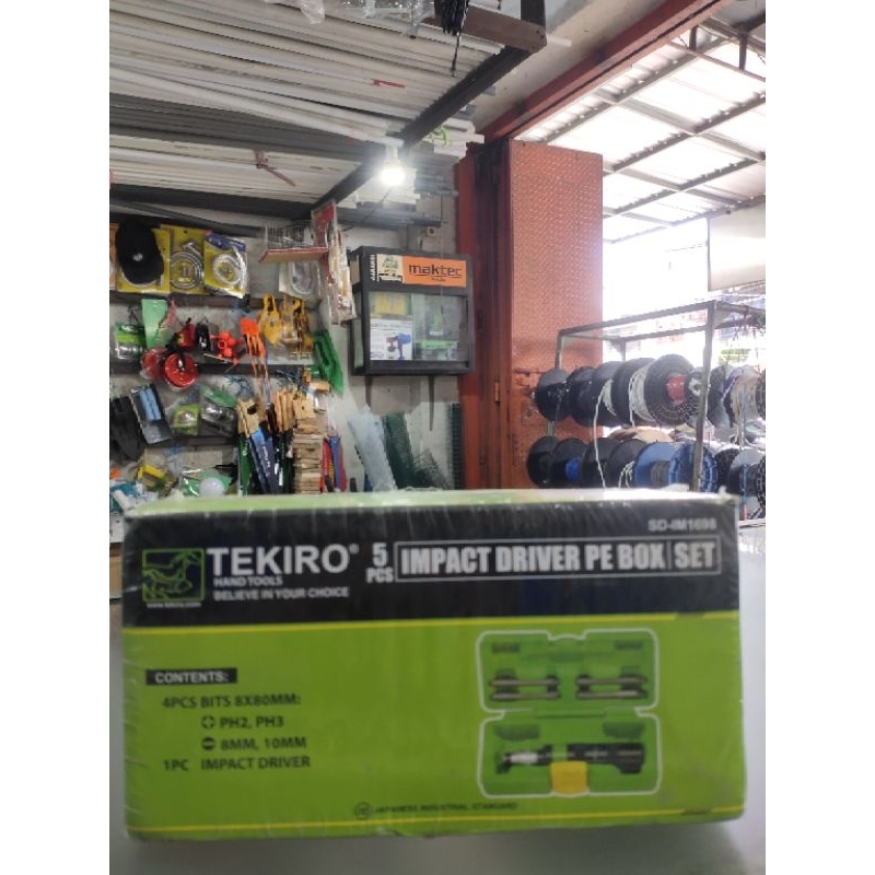 OBENG KETOK TEKIRO 5 PCS/IMPACT DRIVER PE BOX SET TEKIRO