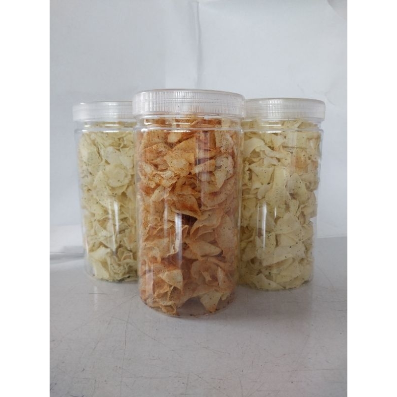 

Kripik Singkong Renyah..Cemilan Kekinian Toples 1000Ml