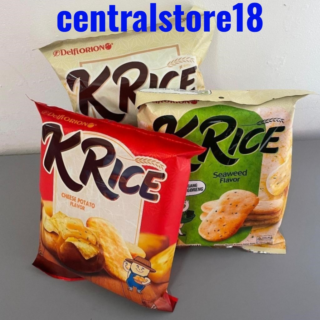 

[CS] Delfi Orion Krice K'rice Rice Crackers Snack - Sweet Flavor / Seaweed Flavor / Cheese Flavor (HALAL) Renyah dan Gurih