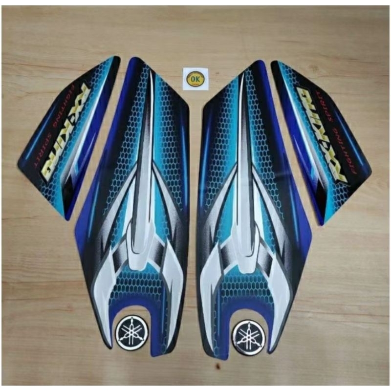 lis striping rx king 2007 biru standar ori
