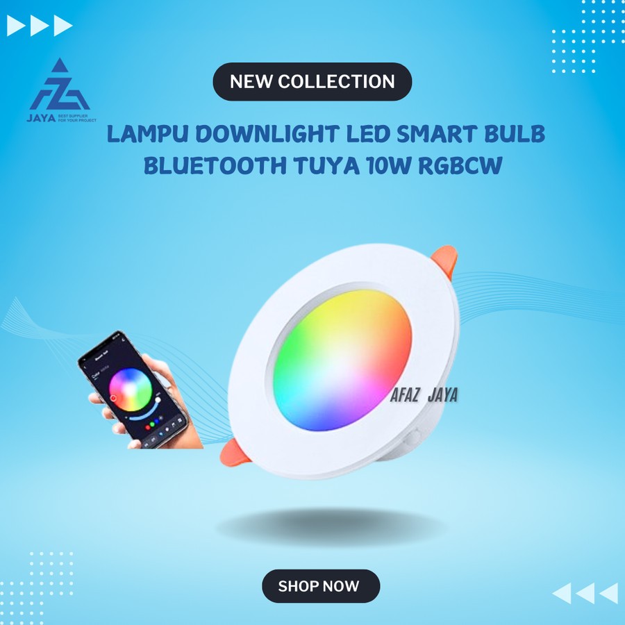 LAMPU DOWNLIGHT RGB 10W A61 SMART LED DOWNLIGHT RGB