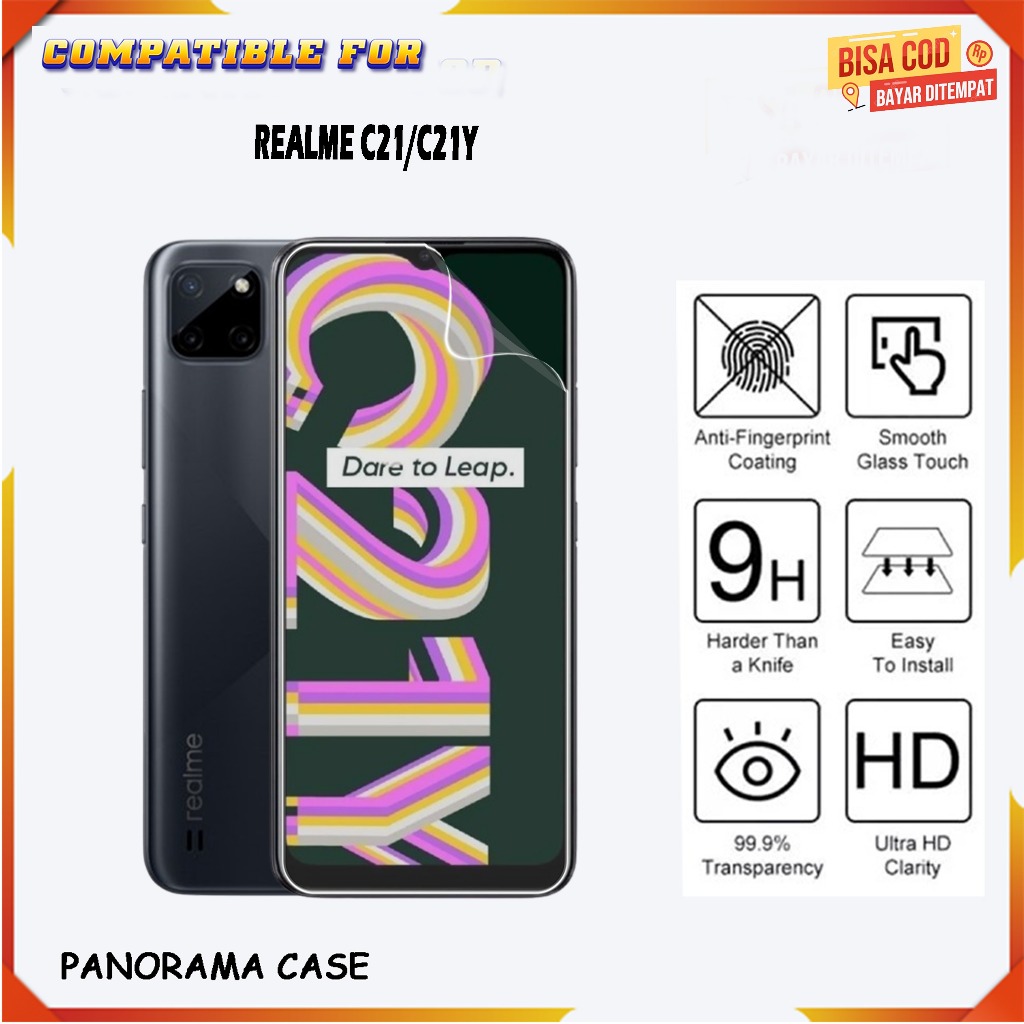 Anti Gores Hydrogel REALME C21/C21Y Pelindung Layar Full Cover Premium