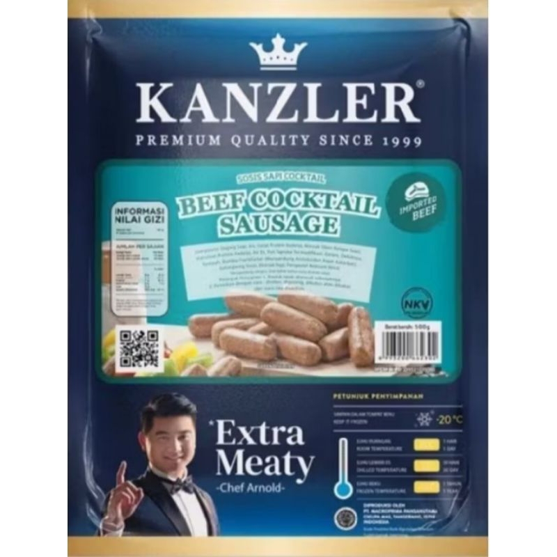 

Kanzler Sosis Beef Cocktail 500gr