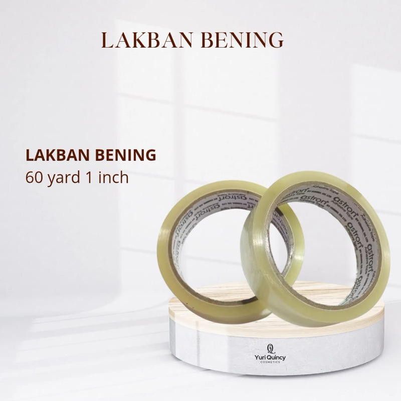 

Lakban bening 60 yard 1 inch