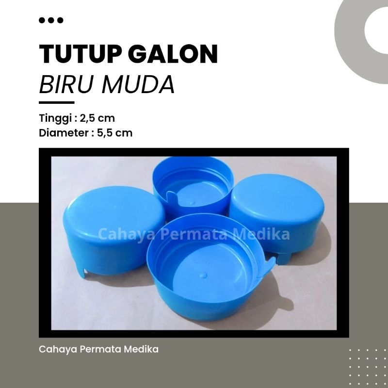 Tutup Galon Biru Muda Isi Ulang 1000 pcs
