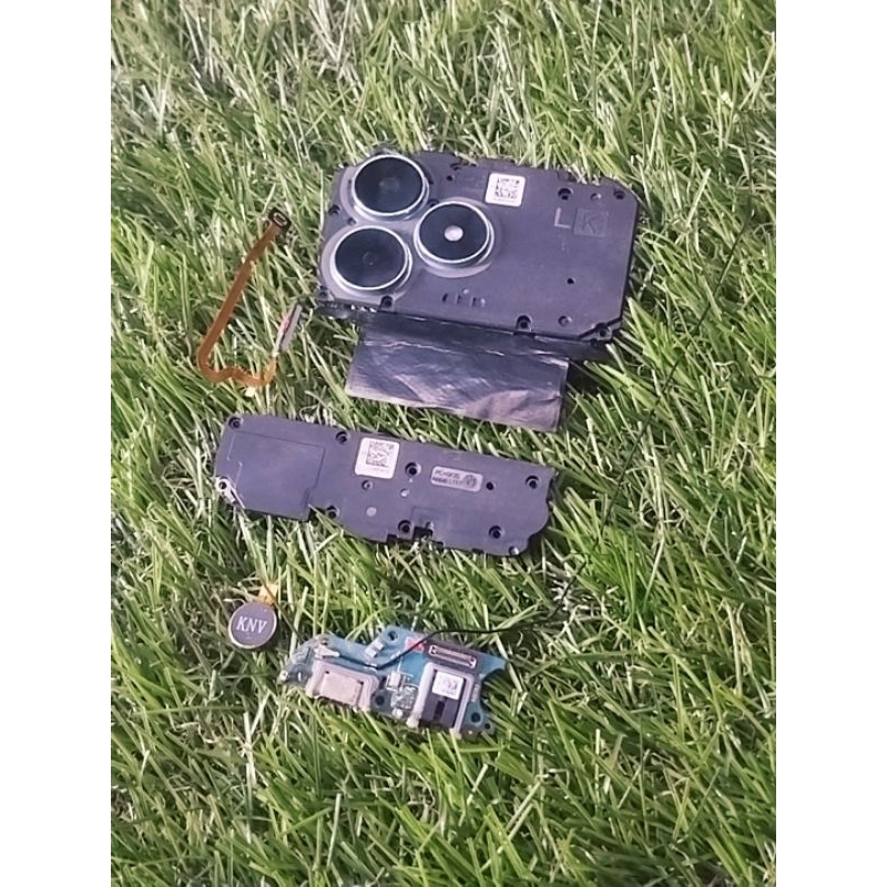part Realme C51 tutup mesin atas, tutup mesin bawah, papan bawah, Antena, Fingerprint, getar