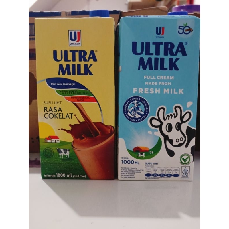 

Susu Ultra Milk 1liter Cokelat/Full Cream