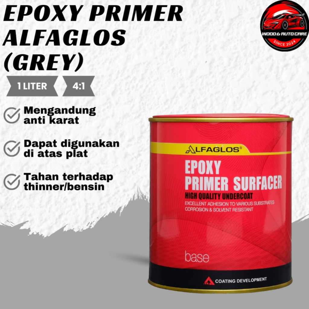 Alfaglos Epoxy Primer Surfacer 1 kg - Army Grey