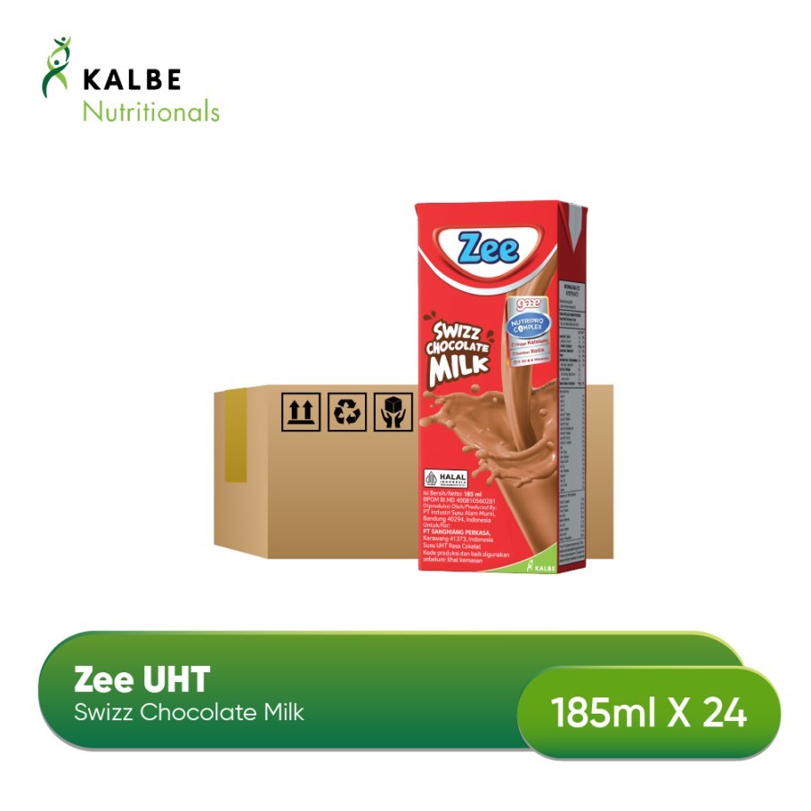 

Zee UHT Swizz Chocolate Milk 185ml - Kemasan 1 Karton