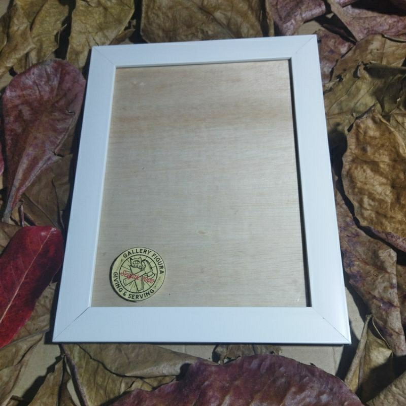 Bingkai Foto Minimalis PREMIUM A4 21X29,5 Putih Bahan Fiber Bingkai Foto Custom Pigura Foto Figura K