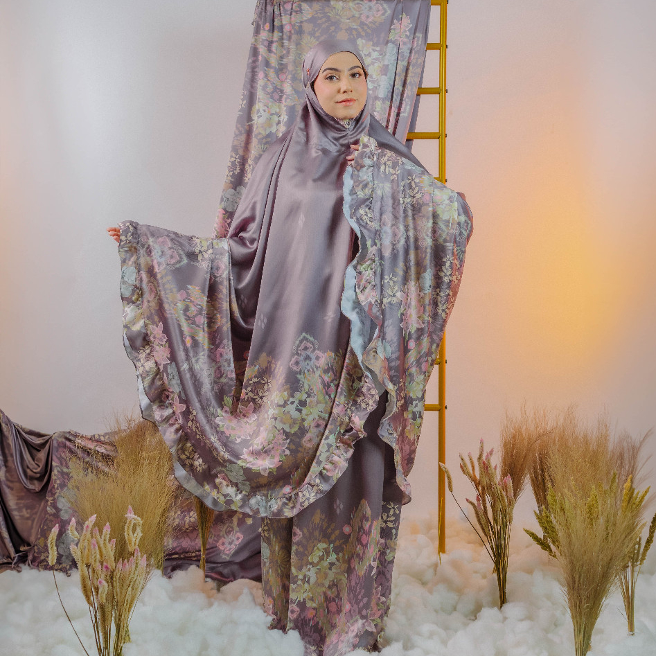VESELKA Antara Series Mukena Dewasa Jumbo Prayer Set Sajadah Traveling Silky Mahar Seserahan
