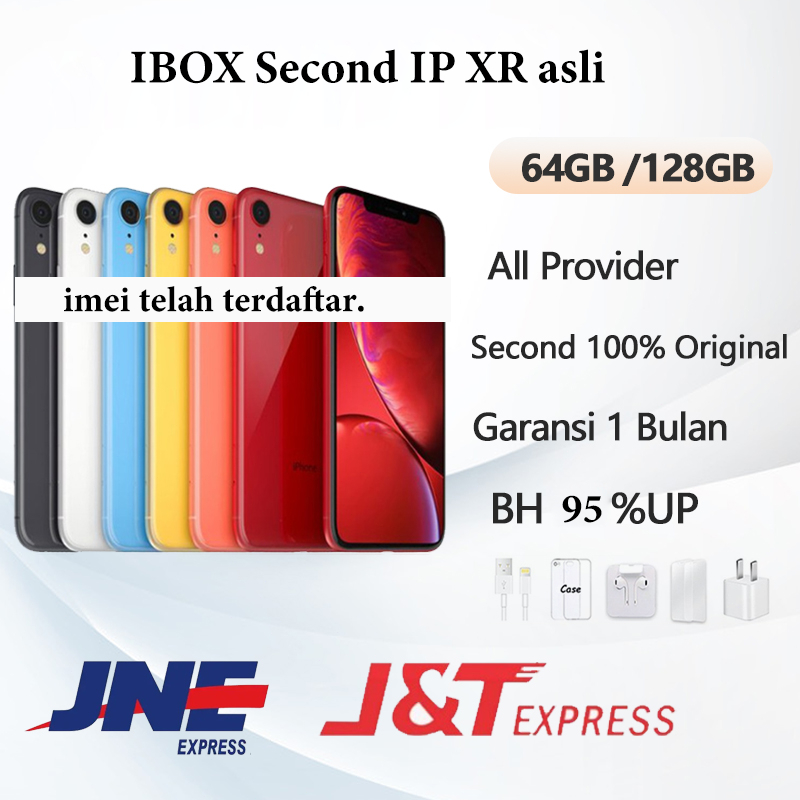 IBOX IP XR 64GB/128GB SECOND FULLSET ORIGINAL 100% All operator Kondisi Perfect