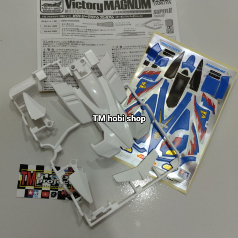 BODY + DECAL TAMIYA VICTORY MAGNUM Original copotan ketengan