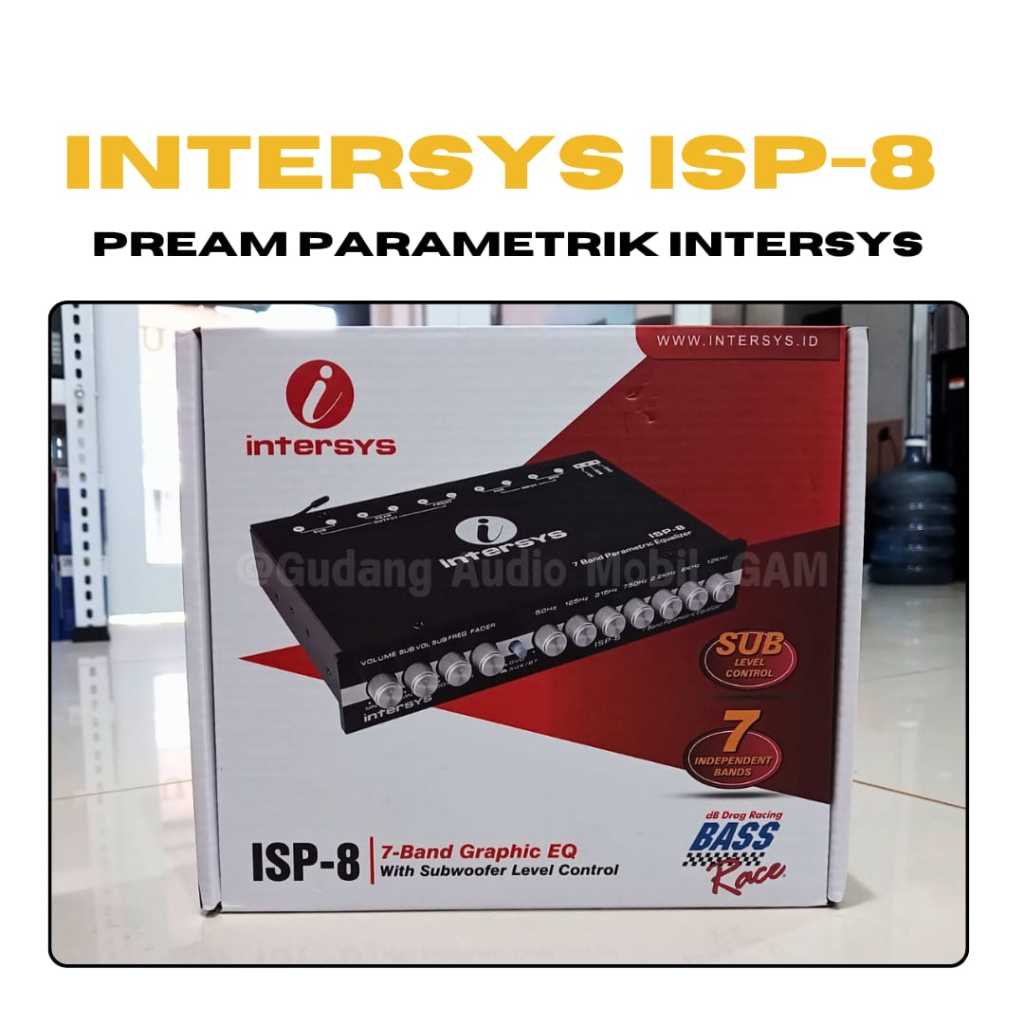 PARAMETRIC EQUALIZER 7 BAND INTERSYS ISP-8/PARAMETRIC INTERSYS ORI