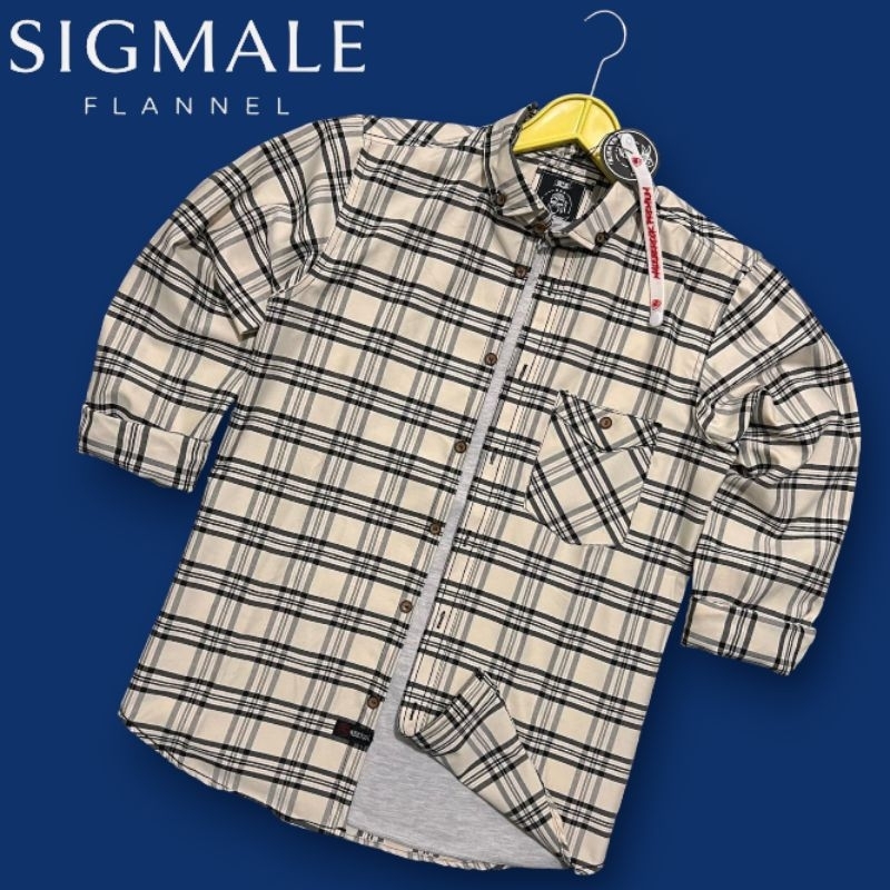 Baju Kemeja Flanel Pria Branded MalebeRock Lengan Panjang Slimfit Cutingan Rapih Bahan wool Flanel P