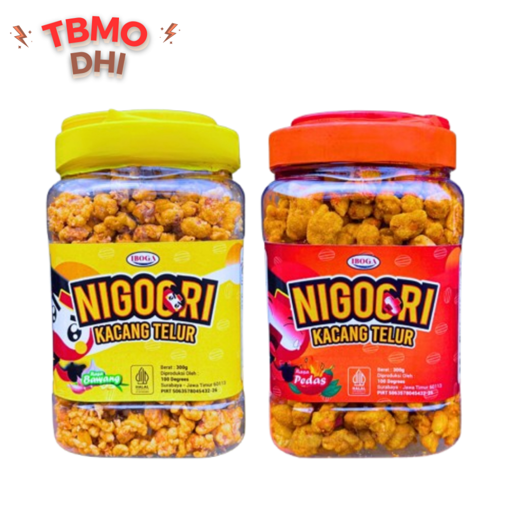 

TBMO KACANG TELUR TOPLES NIGOORI 300g / Kacang Telur Pedas Bawang 300gr / Kue Lebaran