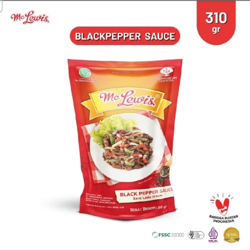 

MC Lewis Blackpaper Sauce 310gr