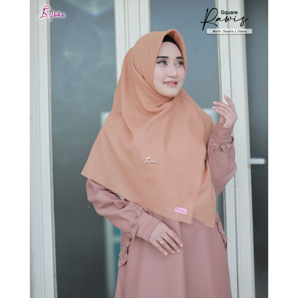 HIJAB SEGI EMPAT RAWIS SQUARE BY ABIKA/HIJAB SQUARE RAWIS BY ABIKA ORI/HIJAB SQUARE POLOS/HIJAB SAUD